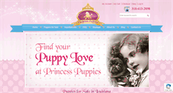 Desktop Screenshot of princesspuppies.com
