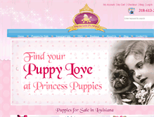 Tablet Screenshot of princesspuppies.com